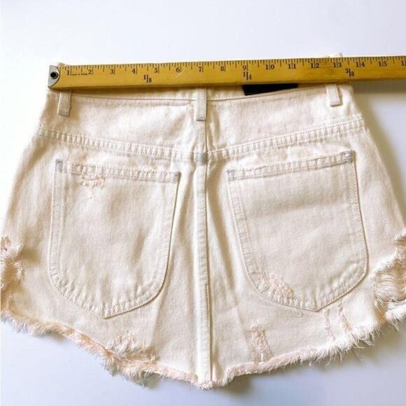 Carmar Avery Beatrice Zip Front Denim Skirt Sz 27 - Picture 13 of 14